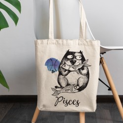 Αστείες Γάτες Ζώδια - Ιχθύς (Τσάντα  Αγοράς) Αστείες Γάτες Ζώδια - Ιχθύς (Τσάντα  Αγοράς)